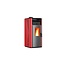 Pelletkachel - 12.2 kW 100 - 120 m² - 5 niveaus - timer - KM1202A - Rood