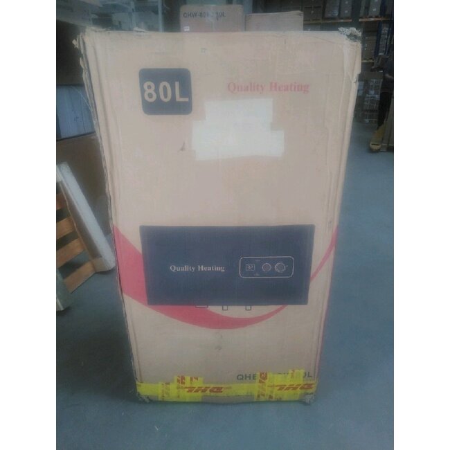 2ekans | 80 Liter QH dual horizontaal elektrische boiler met digitale bediening - 80 Liter QH dual horizontaal elektrische boiler met digitale bediening