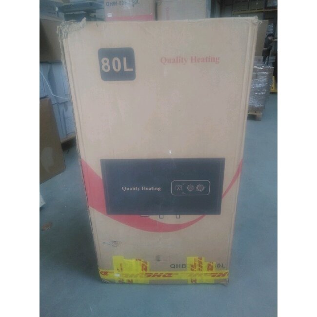 2ekans | 80 Liter QH dual horizontaal elektrische boiler met digitale bediening - 80 Liter QH dual horizontaal elektrische boiler met digitale bediening