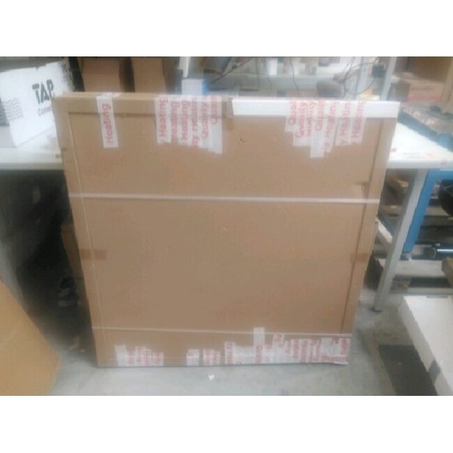 2ekans | Spiegel rond 100 cm met zwart frame, led verlichting en anti condens