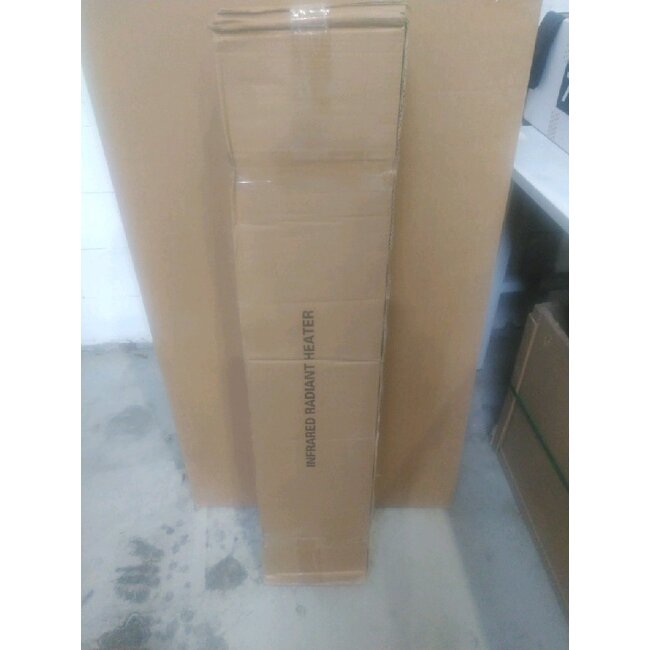 2ekans | Infrarood terrasverwarmer black heater instelbaar met 1800 - 2400Watt - 1800 Watt