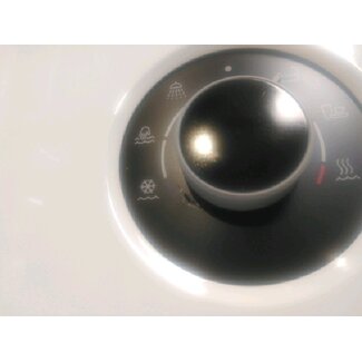 2ekans | Infrarood verwarmingspaneel met korrel structuur 119X59 600Watt incl. PLUG-in programmeerbare thermostaat wit RAL9010