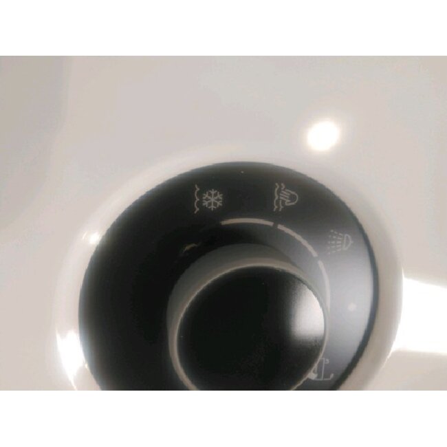 2ekans | Infrarood verwarmingspaneel met korrel structuur 119X59 600Watt incl. PLUG-in programmeerbare thermostaat wit RAL9010