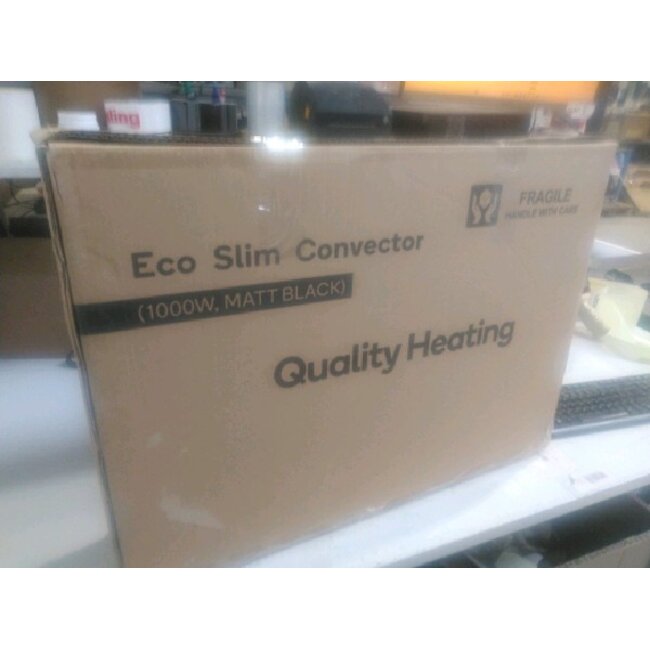2ekans | Quality Heating - Eco Slim Wifi black - Eco Slim - 61,5 x 5 x40 cm - 1000Watt