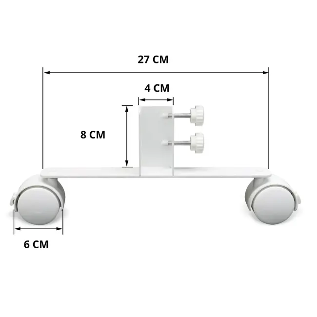 Standconsole set met wielen voor infrarood panelen