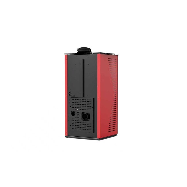 Pelletkachel - 12.2 kW 100 - 120 m² - 5 niveaus - timer - KM1202A - Rood