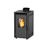 Pelletkachel - 6.9 kW 60 m² - 5 niveaus - timer - KT0702A - Black