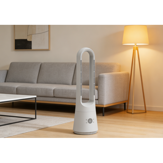 Design ventilator met afstandsbediening, timer en aromafunctie