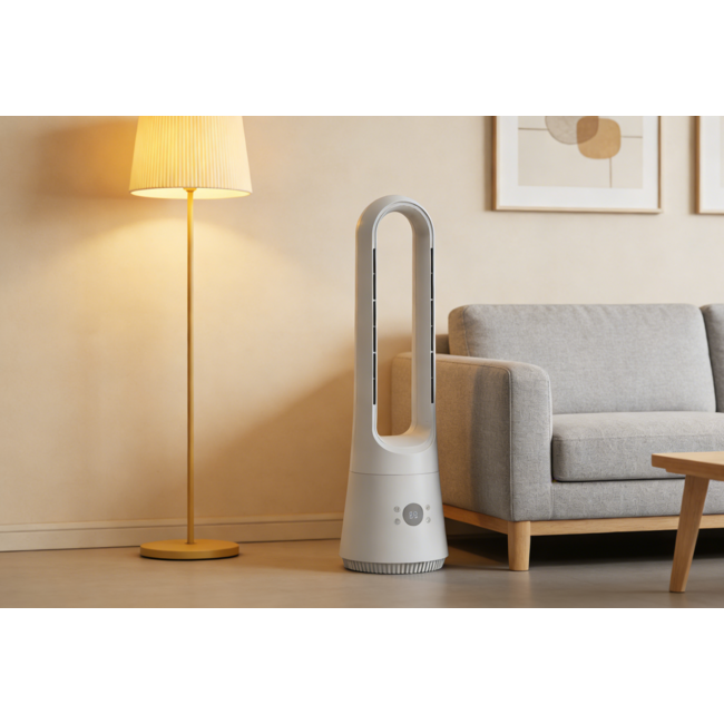 Design ventilator met afstandsbediening, timer en aromafunctie