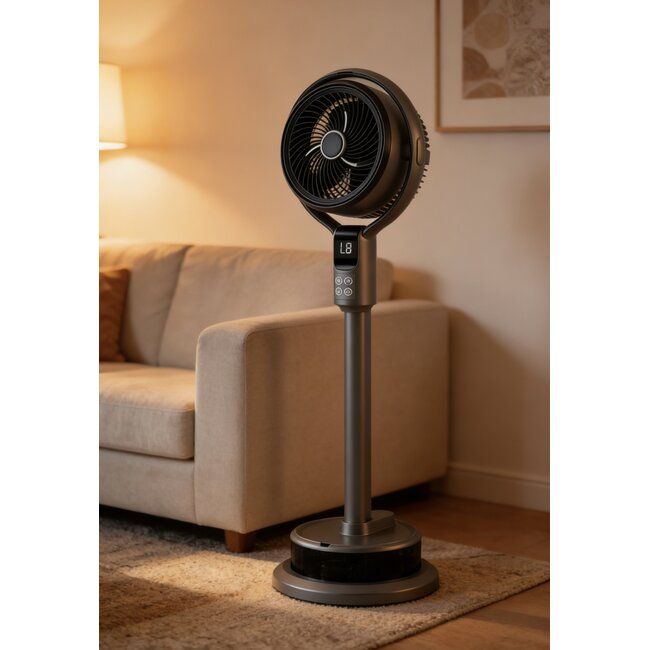 Mistventilator met afstandsbediening, timer en luchtbevochtiger