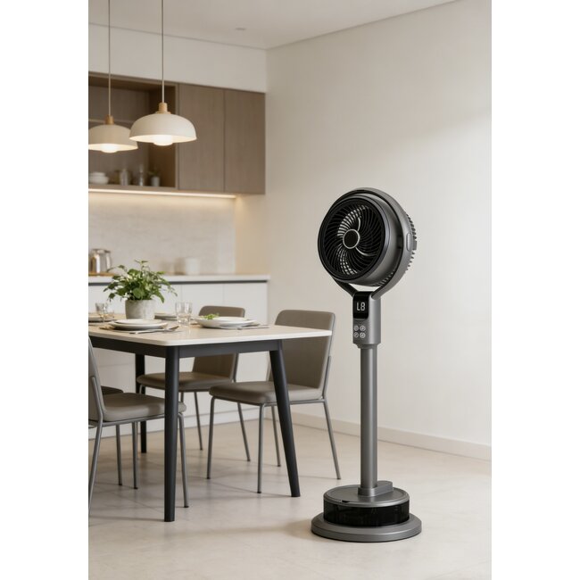 Mistventilator met afstandsbediening, timer en luchtbevochtiger