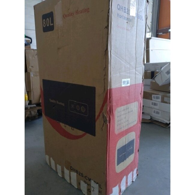 2ekans | 80 Liter QH dual horizontaal elektrische boiler met digitale bediening - 80 Liter QH dual horizontaal elektrische boiler met digitale bediening
