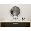 2ekans | Spiegel rond 80 cm met gouden frame, led verlichting en anti condens
