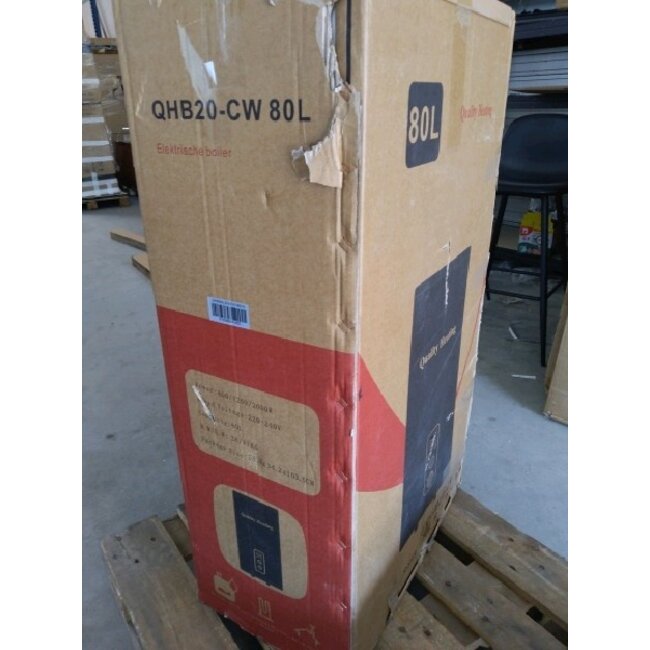 2ekans | 80 Liter QH dual tank elektrische boiler met digitale bediening