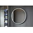 2ekans | Spiegel rond 100 cm met zwart frame, led verlichting en anti condens
