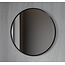 Tweedekans - Spiegel rond 100 cm met zwart frame - Default