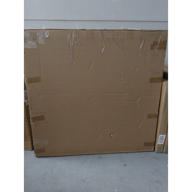 Tweedekans - Spiegel rond 100 cm met zwart frame - Default