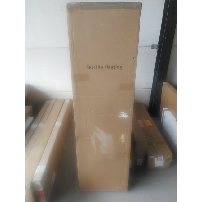 Tweedekans - Quality Heating verticale kachel Civetta black - Zwart