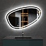 Tweedekans - Spiegel asymmetrisch inbouw led verlichting en anti-condens 100cm breed en 65cm hoog - Default