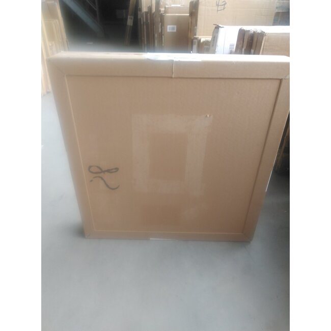 Tweedekans - Spiegel rond 60 cm met zwart frame, led verlichting en anti condens - Default