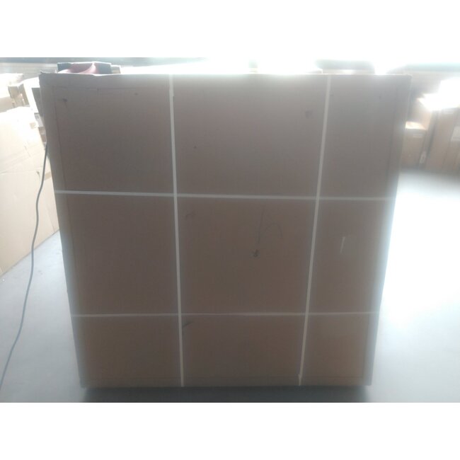 Tweedekans - Spiegel rond 120 cm met zwart frame, led verlichting en anti-condens - Default