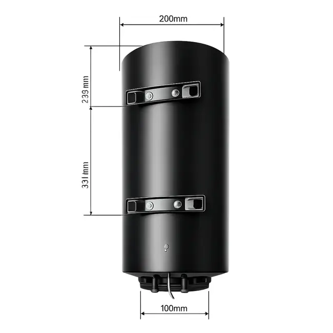 80 Liter QH V2 dual tank elektrische boiler met digitale bediening