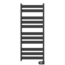 Adax Wave elektrische handdoekradiator 300 - 750Watt Black