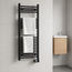 Adax Comfort elektrische handdoekradiator 300-600Watt zwart