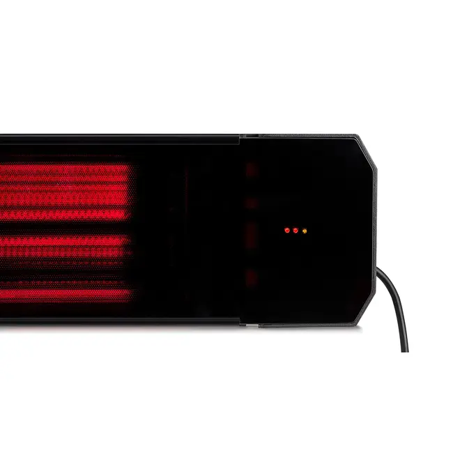 Infrarood terrasverwarmer Calore black heater instelbaar met 1600 - 3200Watt