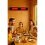 Infrarood terrasverwarmer Calore black heater instelbaar met 1600 - 3200Watt