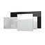 Tweedekans - Ecosun GS-Serie infraroodpanelen wit of zwart wand of plafond - Afmetingen: 120 x 80 cm 850Watt, Afwerking: Zwart glas, Towel Rail: Enkel met side cover bars