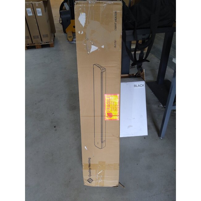 Tweedekans - Infrarood terrasverwarmer Calore Wifi black heater instelbaar met 1600 - 3200Watt - 2200Watt 1160*180*77mm