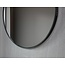 Tweedekans - Spiegel rond 80 cm met trendy riem zwart frame - Default