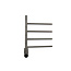 Tweedekans - Elektrische handdoek radiator gun metal look met thermostaat - Gun metal