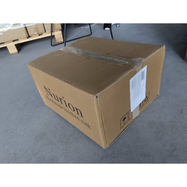 Tweedekans - Nurion Spoelbak Black Metal 28,5 x 34,5– Spoelbak Keuken - Spoelbakken Keuken – Wasbak Keuken - zonder Kraangat RVS - Default