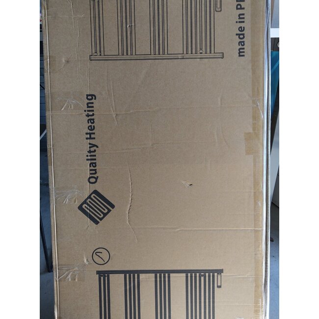 Tweedekans - Slimme elektrische handdoekradiator met digitale bediening black  425Watt - Default