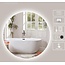 Spiegel rond 120 cm frameloos, rondom led verlichting en anti-condens