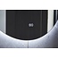Spiegel rond 120 cm frameloos, rondom led verlichting en anti-condens