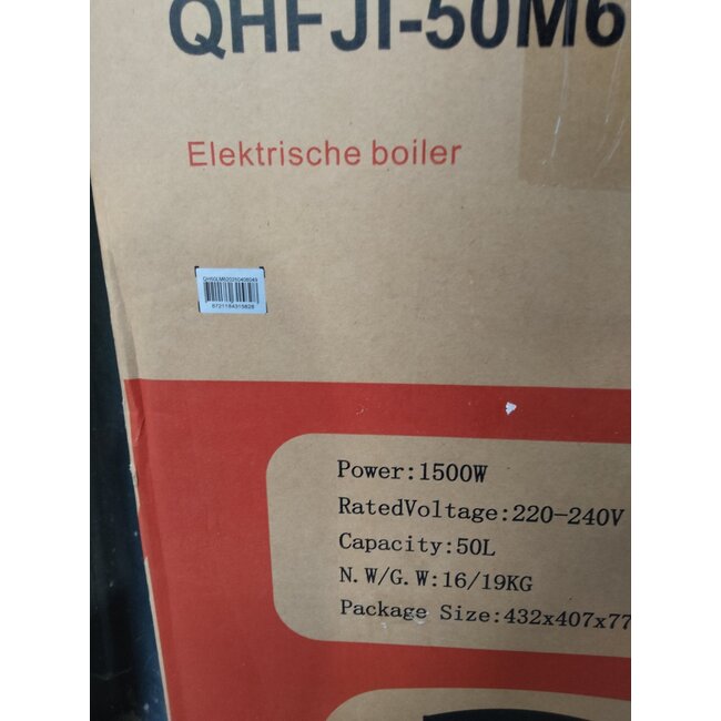 Tweedekans - 50 Liter Performance V2 QH Wifi dual elektrische boiler met digitale bediening - 50 Liter Wifi