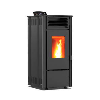 Quality Heating Pelletkachel - 7.7 kW 70-80 m2 - 5 niveaus - timer - KM0805A - Black
