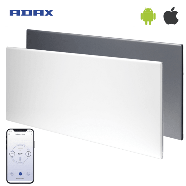 Tweedekans - Adax neo Wifi elektrische verwarming - 1400Watt 33cm x 109cm