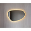 Tweedekans - Spiegel asymmetrisch organische led verlichting en anti-condens 60 cm breed en 40 cm hoog - Default