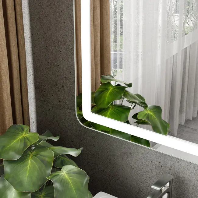 Badkamerspiegel led verlichting en anti-condens