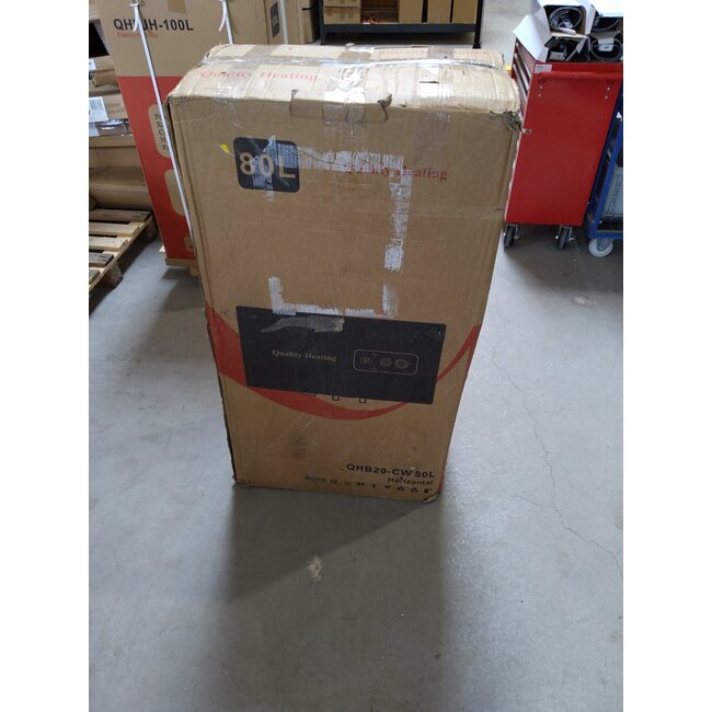 Tweedekans - 80 Liter QH dual horizontaal elektrische boiler met digitale bediening - 80 Liter QH dual horizontaal elektrische boiler met digitale bediening