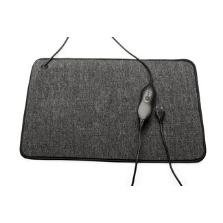 Tweedekans - Warmte mat vermogen instelbaar met controller en timer functie - V14 - Antraciet 40 x 60 cm met controller