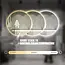 Spiegel rond 120 cm frameloos, rondom led verlichting en anti-condens