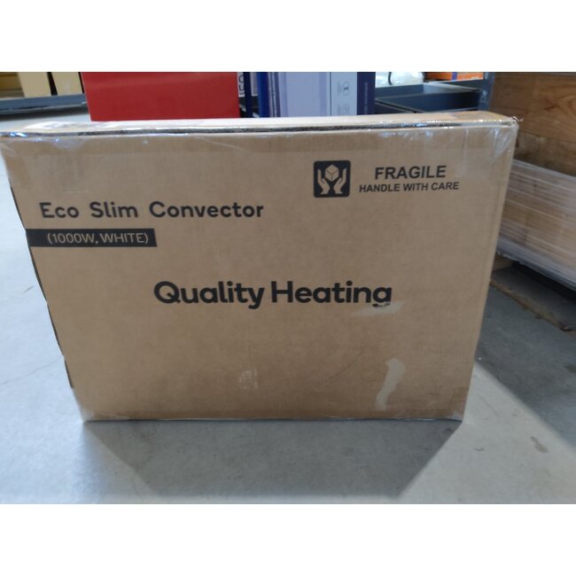 Tweedekans - Quality Heating - Eco Slim Wifi white - Eco Slim - 61,5 x 5 x 40 cm - 1000Watt
