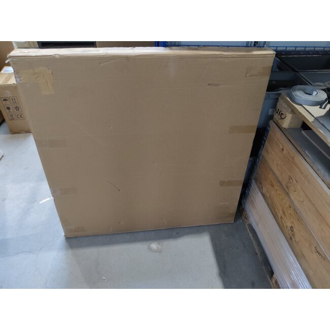 Tweedekans - Spiegel rond 100 cm met zwart frame - Default