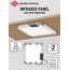 Infrarood verwarming voor bureau - 215 watt - 60 x 60 cm
