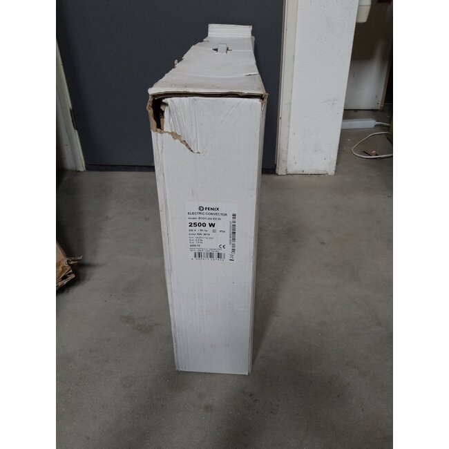 Tweedekans - Ecoflex Atlantic elektrische kachel met instelbare thermostaat - 2500 Watt - 91cm (b) x 46cm (h)